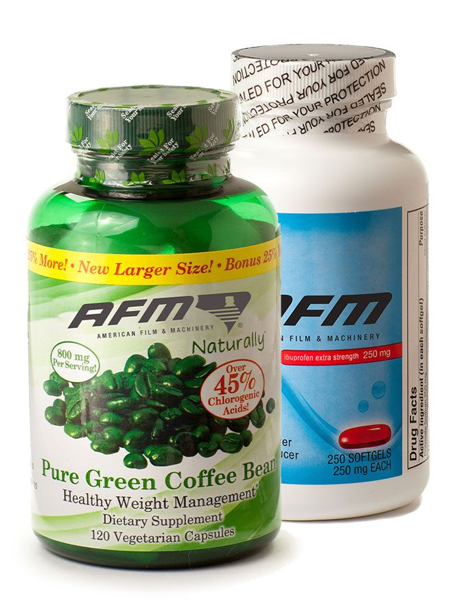 Example of pharmaceutical products with applied tamper-evident bands