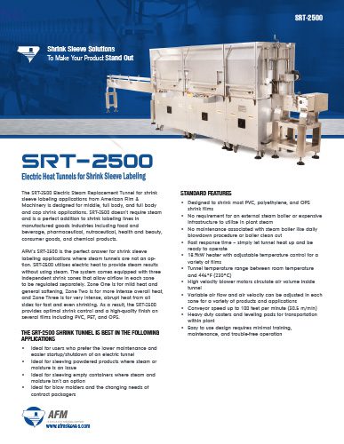 Download the SRT-2500 electric heat tunnel brochure